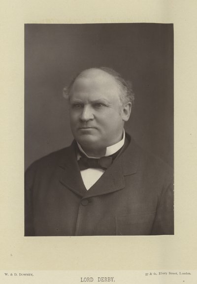 Ritratto di Edward Stanley, Conte di Derby da English Photographer