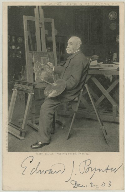 Ritratto di Sir Edward J Poynter da English Photographer