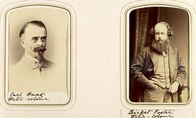 Ritratti di Carl Haas e Myles Birket Foster da English Photographer