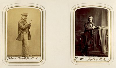 Ritratti di John Phillip e John Henry Foley da English Photographer