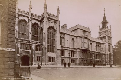 Cartolina con la biblioteca dell