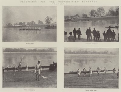 Allenamento per la gara di canottaggio delle università da English Photographer