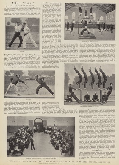 Preparativi per il torneo militare alla Scuola di Ginnastica dell