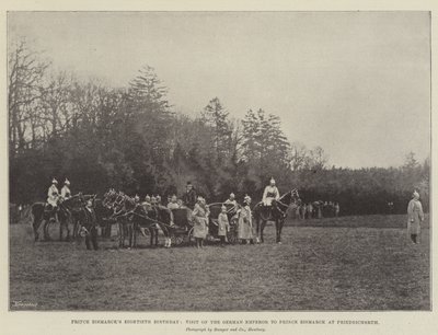 Ottantesimo compleanno del principe Bismarck, visita dell