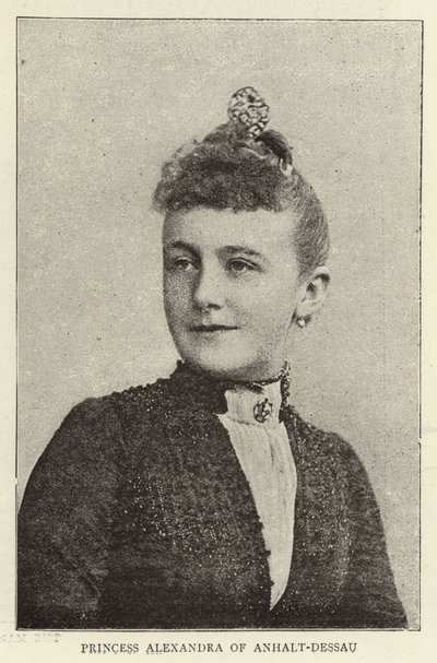 Principessa Alessandra di Anhalt-Dessau da English Photographer