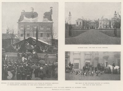 La visita della Principessa Cristiana al Conte Spencer ad Althorp Park da English Photographer