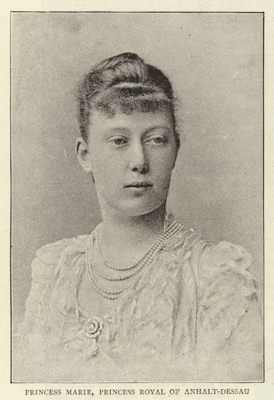Principessa Maria, Principessa Reale di Anhalt-Dessau da English Photographer