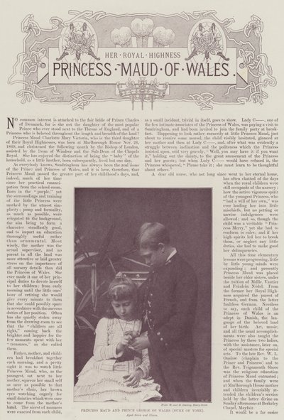 Principessa Maud e Principe Giorgio del Galles (Duca di York) da English Photographer
