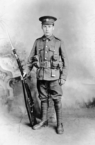 Soldato del Devonshire Regiment, Esercito Britannico da English Photographer