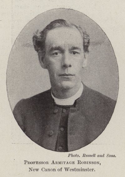 Professor Armitage Robinson, nuovo canonico di Westminster da English Photographer