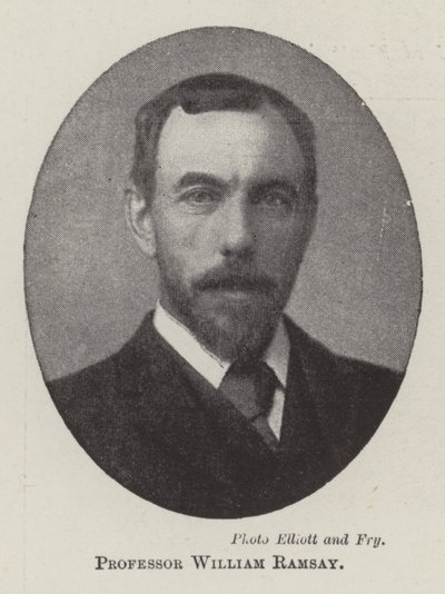 Professor William Ramsay da English Photographer
