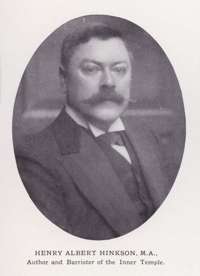 Uomini prominenti di Londra: Henry Albert Hinkson da English Photographer