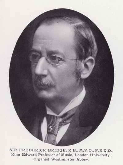 Uomini prominenti di Londra: Sir Frederick Bridge da English Photographer