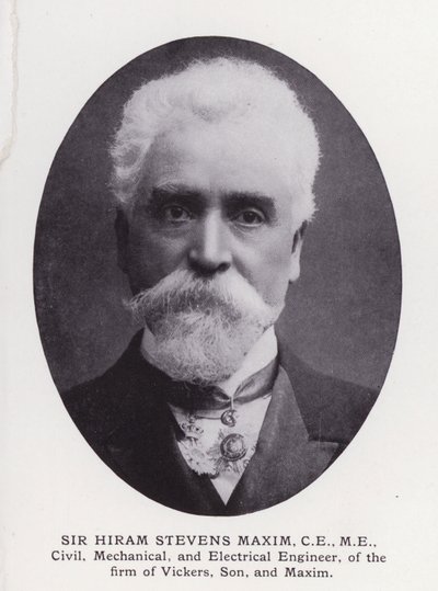 Uomini prominenti di Londra: Sir Hiram Stevens Maxim da English Photographer