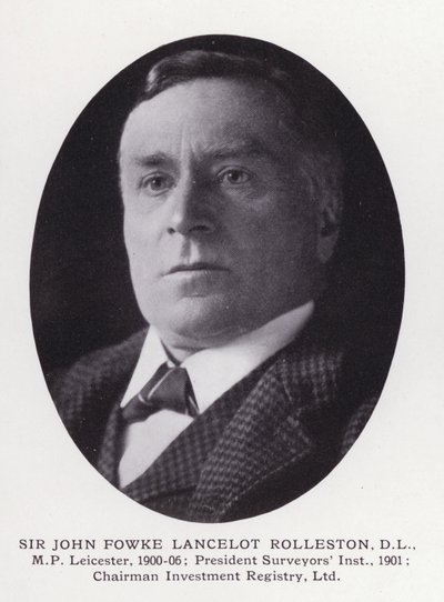 Uomini prominenti di Londra: Sir John Fowke Lancelot Rolleston da English Photographer