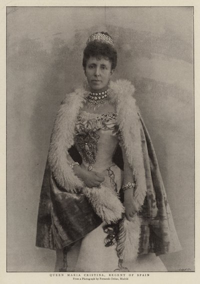 Regina Maria Cristina, reggente di Spagna da English Photographer