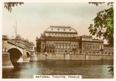 Fotografie reali, c.1939: Teatro Nazionale, Praga da English Photographer