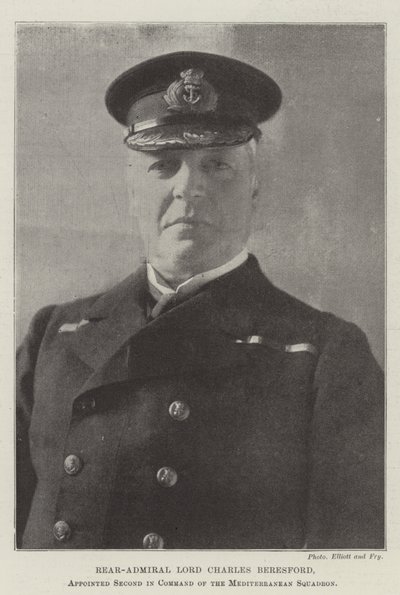 Retroammiraglio Lord Charles Beresford, nominato secondo in comando della squadra del Mediterraneo da English Photographer