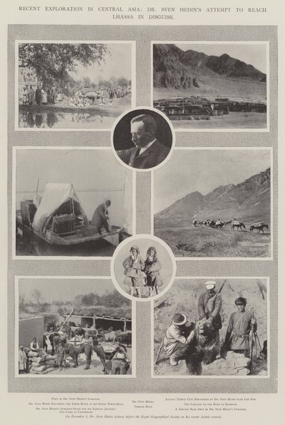 Recenti esplorazioni in Asia centrale, il tentativo del dottor Sven Hedin di raggiungere Lhasa in incognito da English Photographer