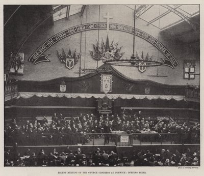 Recenti incontri del Congresso della Chiesa a Norwich, scena di apertura da English Photographer
