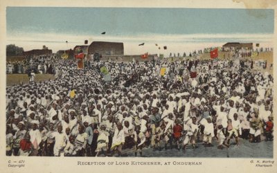 Accoglienza di Lord Kitchener a Omdurman, c1898 da English Photographer