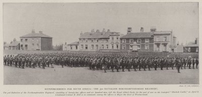 Rinforzi per il Sud Africa, il 3° Battaglione del Reggimento di Northamptonshire da English Photographer