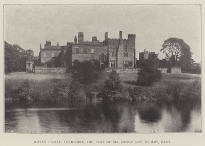 Castello di Ripley, Yorkshire, la residenza di Sir Henry Day Ingilby, Barone da English Photographer