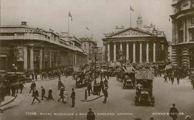 Royal Exchange e Bank of England, Londra da English Photographer