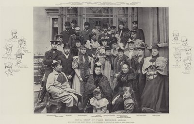 Gruppo reale al Palais Edinburgh, Coburg da English Photographer