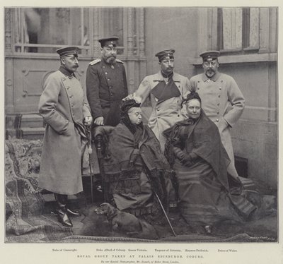 Gruppo reale al Palais Edinburgh, Coburg da English Photographer
