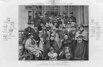Gruppo reale al Palais Edinburgh, Coburg da English Photographer