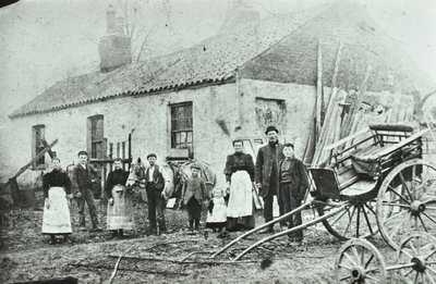 Saint Gothard Road: cottage della fattoria, 1880 da English Photographer