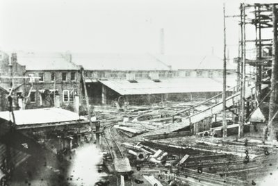 Cantiere navale Samudas, Londra, 1863 da English Photographer