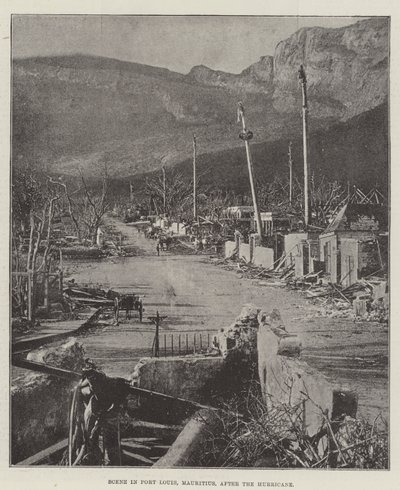 Scena a Port Louis, Mauritius, dopo l