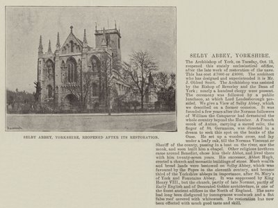 Abbazia di Selby, Yorkshire, riaperta dopo il restauro da English Photographer