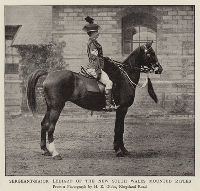 Il sergente maggiore Lydiard dei fucilieri a cavallo del Nuovo Galles del Sud da English Photographer
