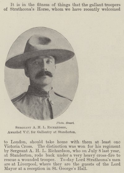 Sergente A H L Richardson, insignito della VC per il coraggio a Standerton da English Photographer