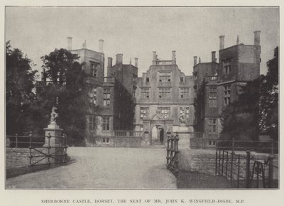 Castello di Sherborne, Dorset, la residenza di Mr John K Wingfield-Digby, MP da English Photographer