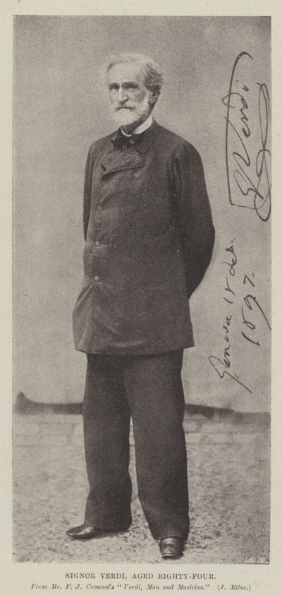 Signor Verdi, ottantaquattro anni da English Photographer