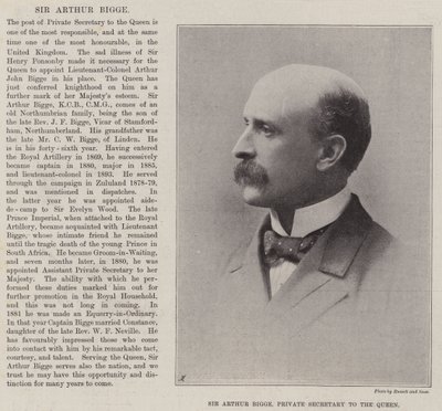 Sir Arthur Bigge, segretario privato della Regina da English Photographer