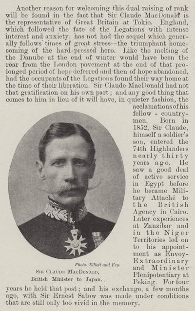 Sir Claude MacDonald, Ministro britannico in Giappone da English Photographer
