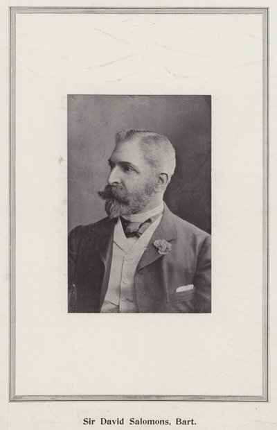 Sir David Salomons, Baronet da English Photographer