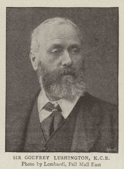 Sir Godfrey Lushington, KCB da English Photographer