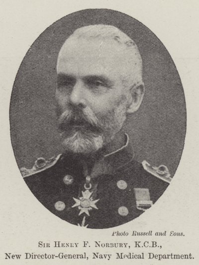Sir Henry F Norbury, KCB, nuovo direttore generale, Dipartimento medico della Marina da English Photographer