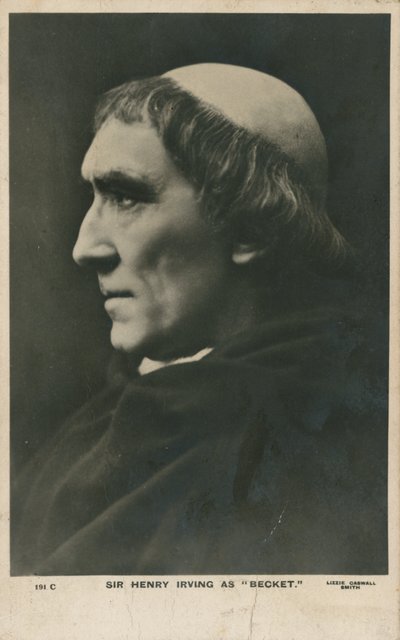Sir Henry Irving come Becket da English Photographer