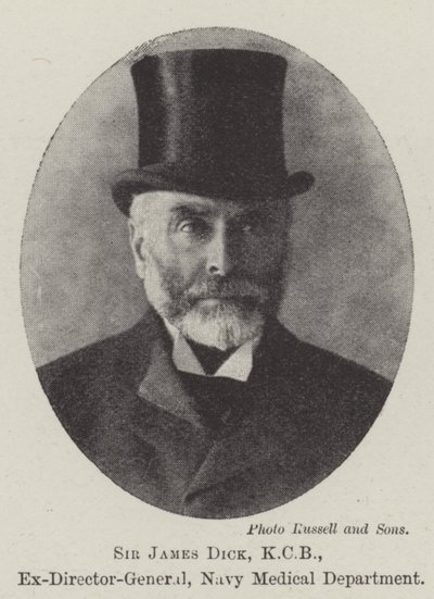 Sir James Dick, KCB, ex direttore generale, Dipartimento medico della Marina da English Photographer