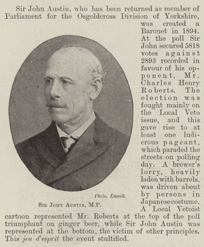 Sir John Austin da English Photographer