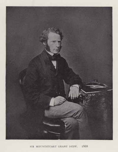 Sir Mountstuart Grant Duff, 1868 da English Photographer