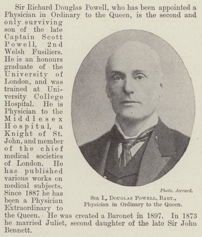 Sir R Douglas Powell, Barone, Medico Ordinario della Regina da English Photographer