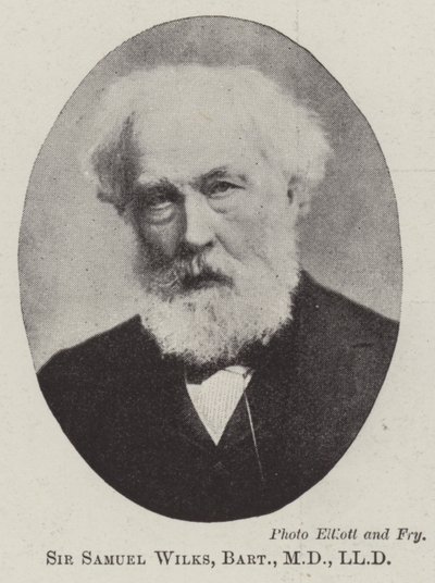 Sir Samuel Wilks, baronetto, MD, LLD da English Photographer